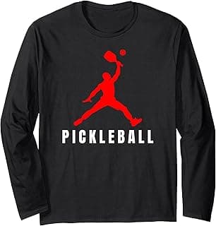 Cool Logo Pickleball Player Long Sleeve T-Shirt