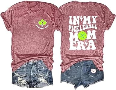 Pickleball Shirt for Women – Mom Sports Graphic Tee