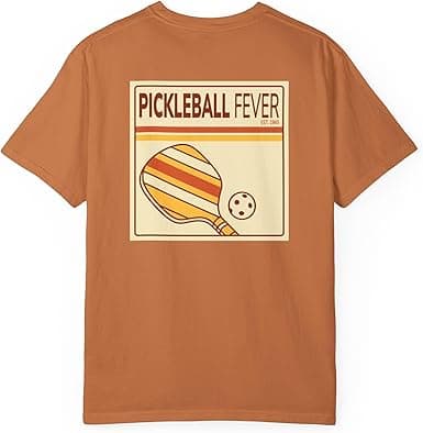 Pickleball Fever (Back) – Retro Garment-Dyed Tee