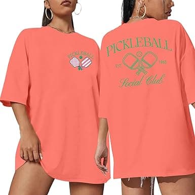Pickleball Oversized Team Graphic Tee