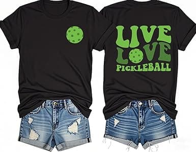 Women's Pickleball Graphic T – Casual Funny Sports