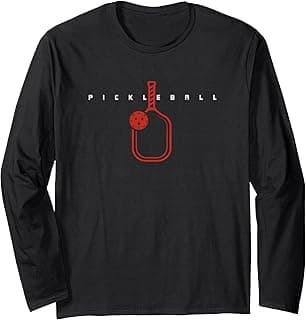 Pickleball Paddle & Text Pickleball Player Word Art Long Sleeve T-Shirt