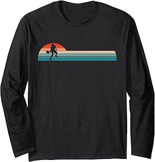 Vintage Retro Pickleball Player Long Sleeve T-Shirt