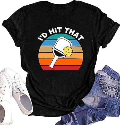 Women's Pickleball V-Neck – Cute Novelty Sport Tee