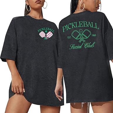 Pickleball Oversized Graphic T-Shirt – Team Baseball