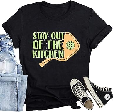 CQF Pickleball Shirts – Kitchen Printed T-Shirt Funny Player