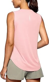 Women's Workout Tank Tops Lightweight Sleeveless High Neck Athletic Shirts for Running Gym Tennis Pickleball