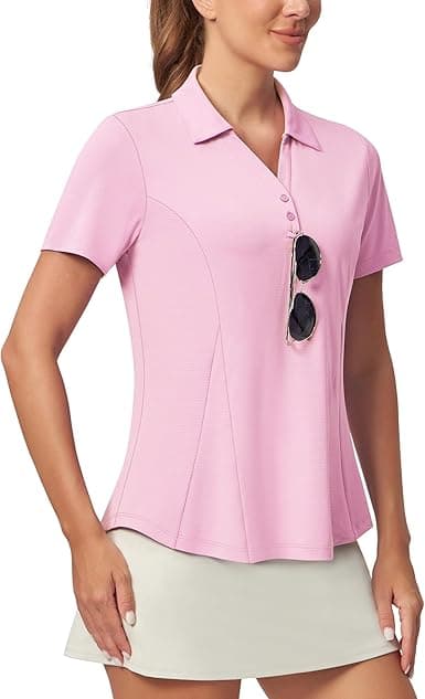 Women's Sleeveless Tennis Pickleball Top – V-Neck UPF 50+