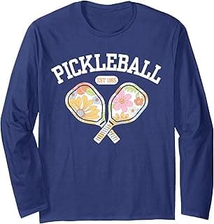 Women's Palm Springs Floral Pickleball Player Pretty Floral Long Sleeve T-Shirt