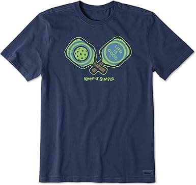 Life is Good – Keep It Simple Pickleball Crusher Tee