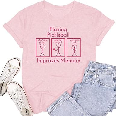 SUWATOIN Women Pickleball Player Gift Tee
