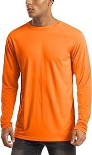 Men's Long Sleeve Shirts UPF 50+ UV Sun Protection Athletic Shirts for Hiking Running Workout Rash Guard
