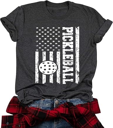 Pickleball Shirt Women – Oversized Team Graphic Baseball
