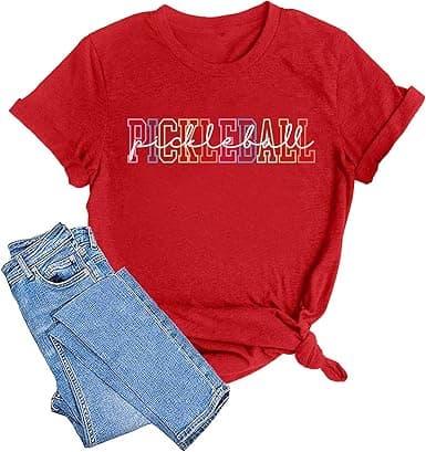 LAZYCHILD Pickleball Heartbeat Graphic T-Shirt