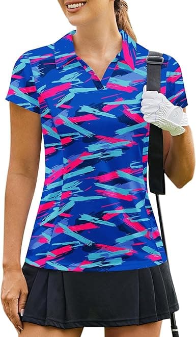Women's Pickleball Shirt – Quick Dry V-Neck Athletic