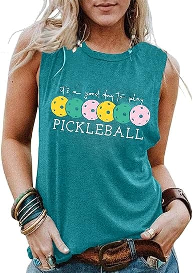 LIWYLU Pickleball Tank Tops – Graphic Player Gifts