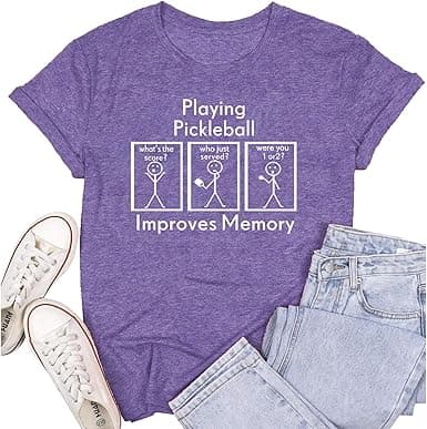 SUWATOIN Women Pickleball Player – Purple Gift Tee