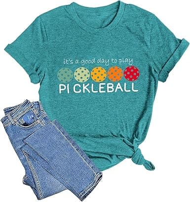 It's A Good Day to Play Pickleball – Women's Colorful Tee