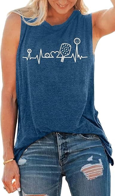 LHBNK Pickleball Tank – Summer Sleeveless Lover Gifts