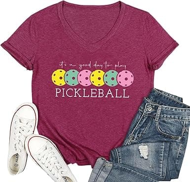 Pickleball T-Shirt & Tank Top – Good Day to Play Colorful