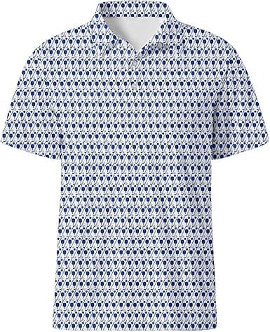 Funny Golf Polo – Pickleball Print Performance