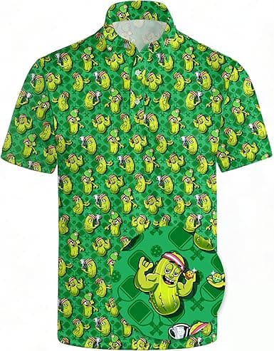Men's Pickleball Polo – Pickles Print